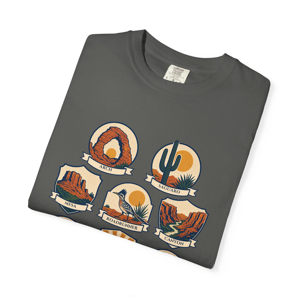 Southwest National Parks Shirt, Desert Badge Tee, Arizona Utah Hiking Gift, Retro Adventure Cactus Sweatshirt
