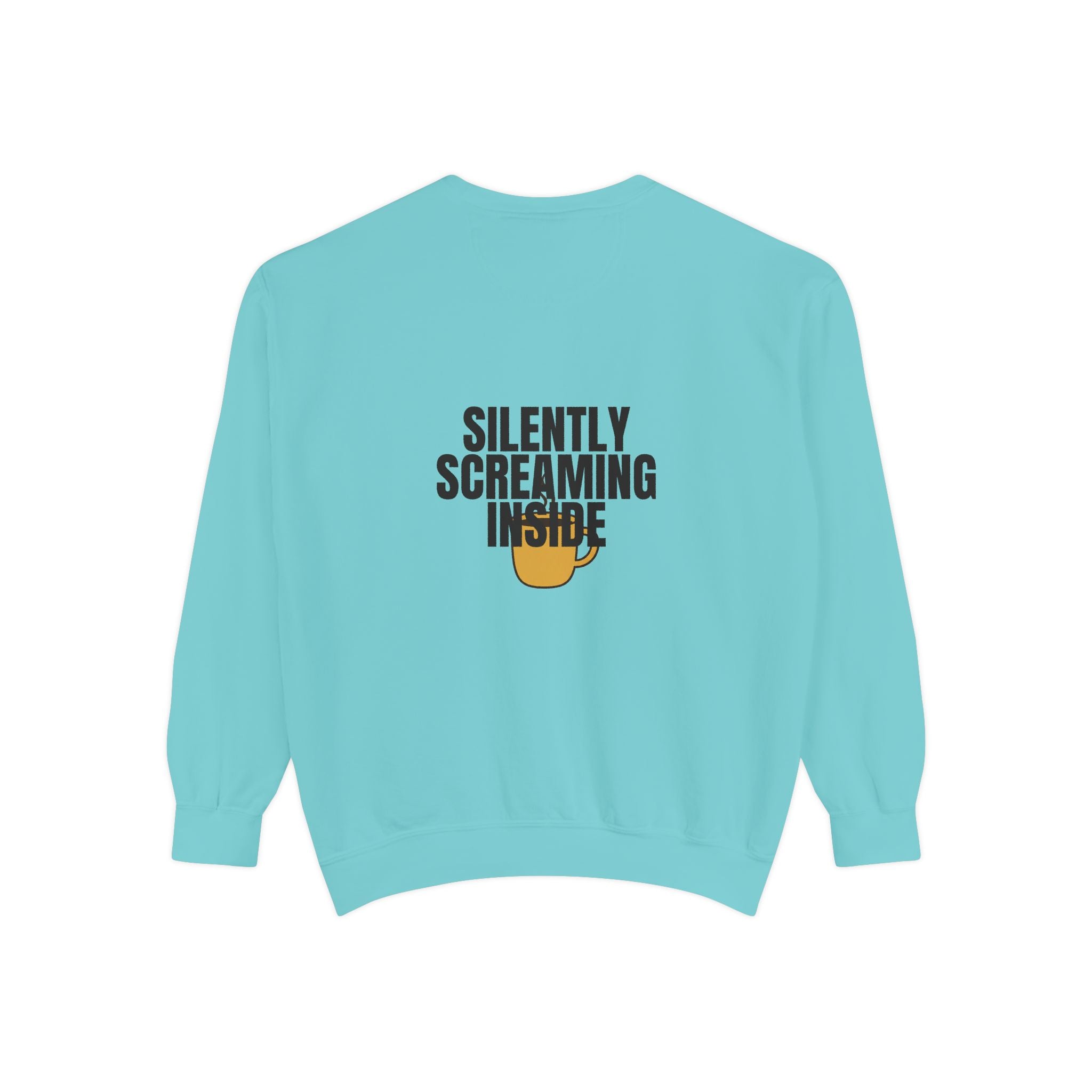 Silently Screaming Inside Shirt, Funny Sarcastic Tee, Coffee Lover Gift, Introvert Humor Sweatshirt