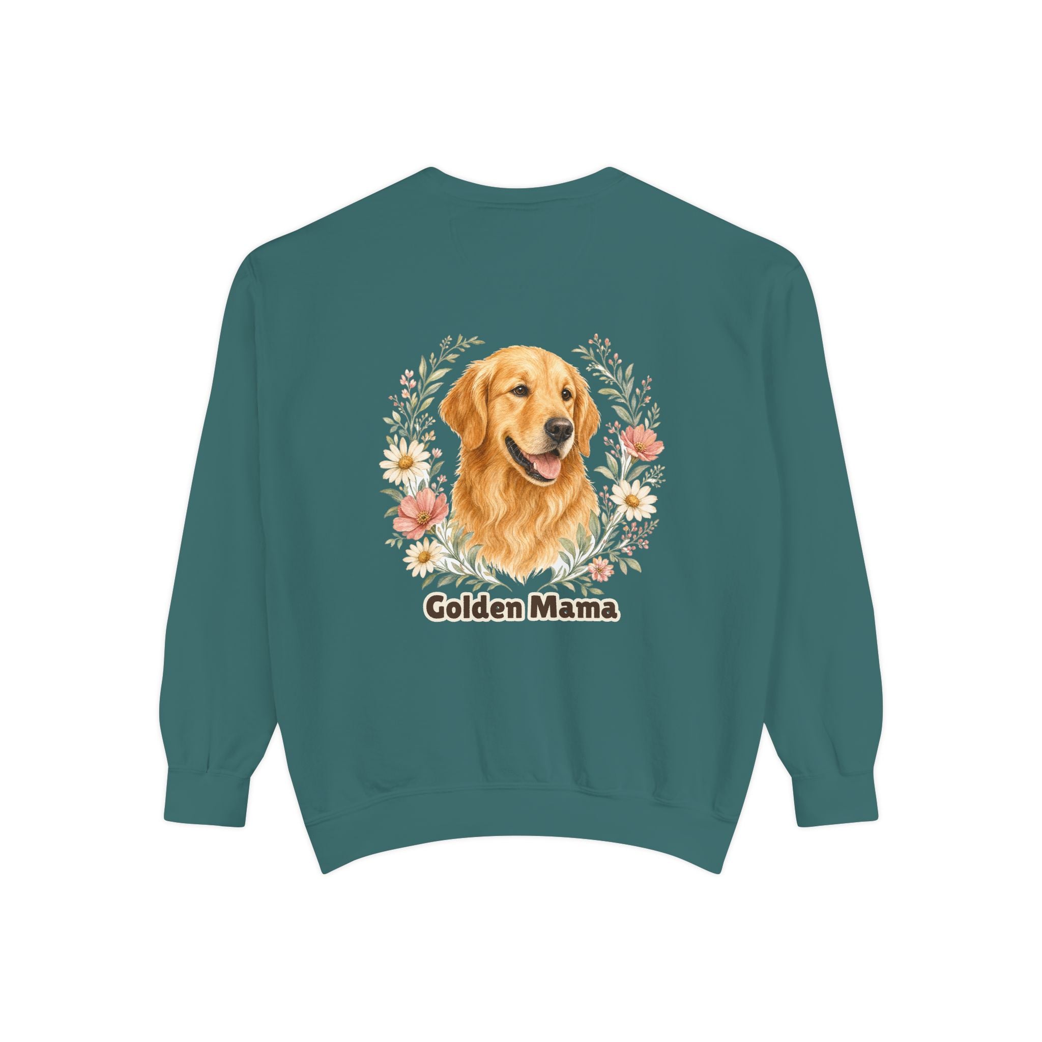 Golden Retriever Mom Shirt, Golden Mama Tee, Dog Mom Gift, Wildflower Dog Lover Sweatshirt, Cute Dog Owner Gift