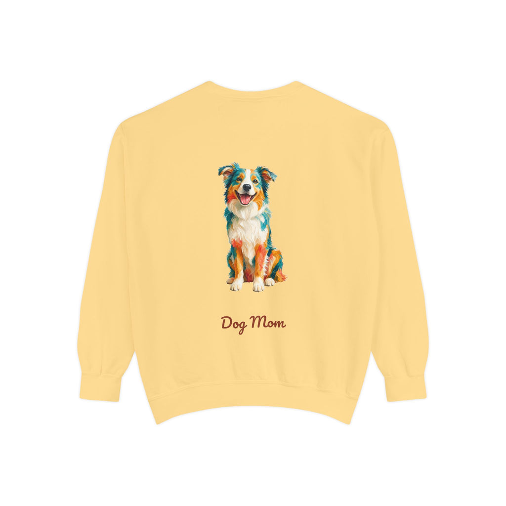 Dog Mom Shirt, Vibrant Painterly Dog Tee, Bold Dog Lover Gift, Colorful Dog Owner Sweatshirt