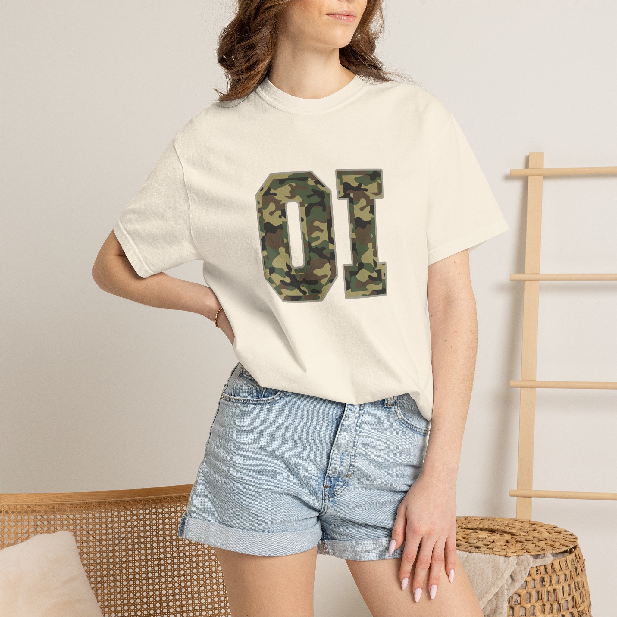 Camo OI T-Shirt — Organic Intervention, Military Number Tee