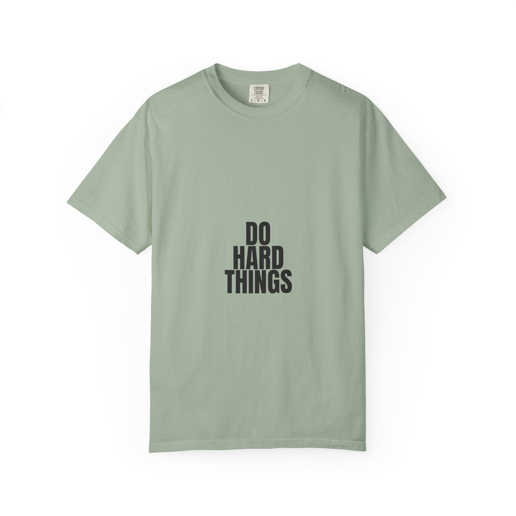 Do Hard Things Shirt, Minimalist Motivational Tee, Gym Fitness Mindset Gift, Bold Typography Sweatshirt