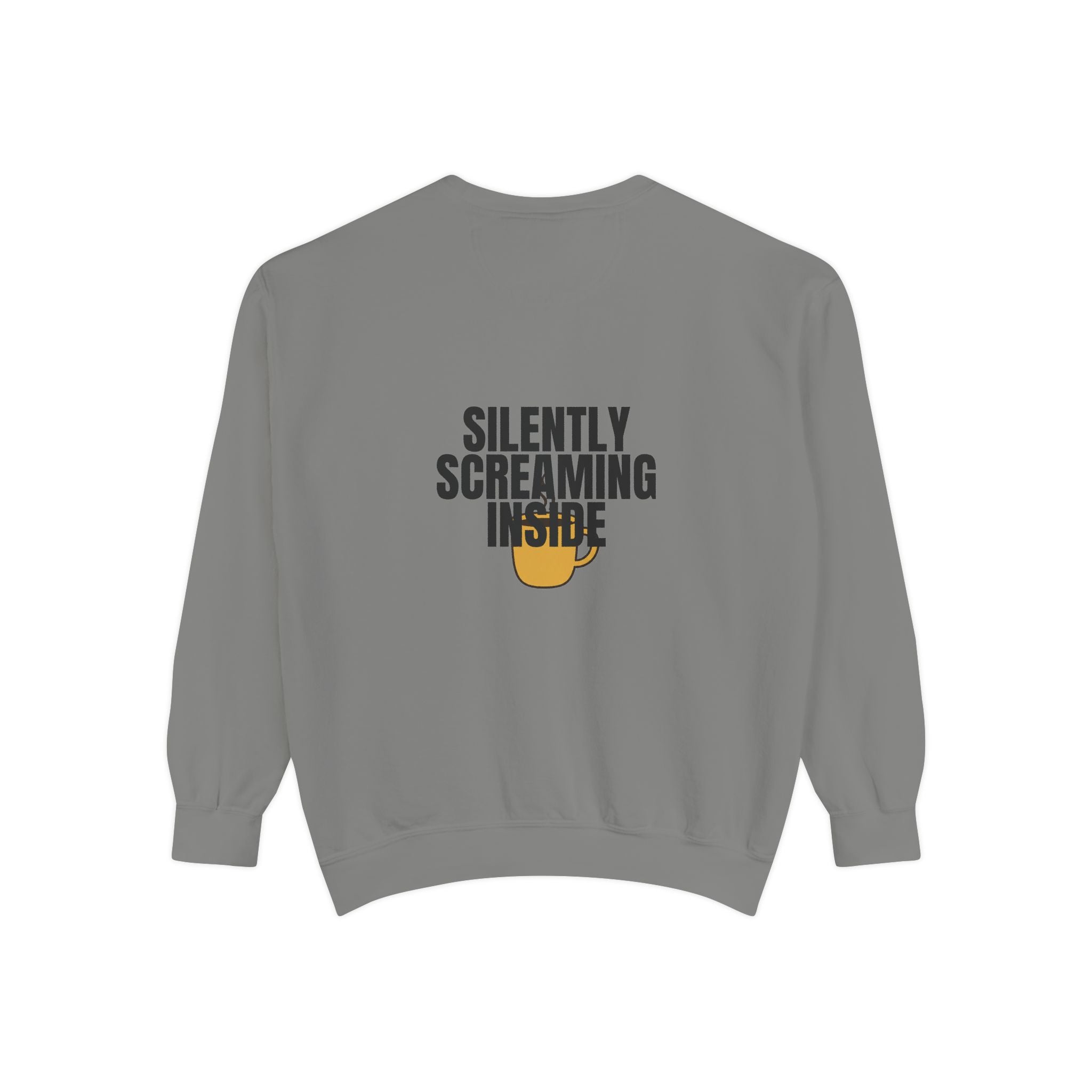 Silently Screaming Inside Shirt, Funny Sarcastic Tee, Coffee Lover Gift, Introvert Humor Sweatshirt