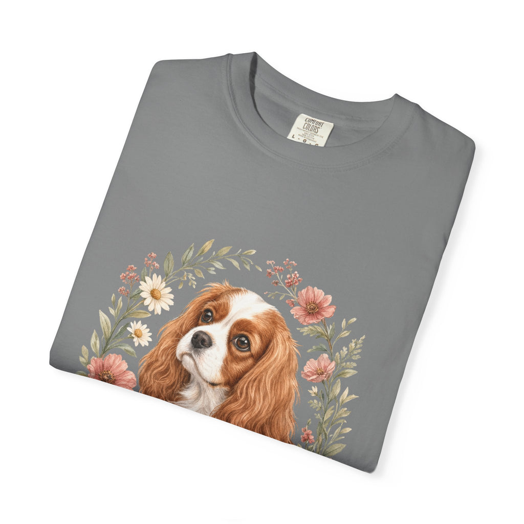 Cavalier Mom Shirt, Cavalier King Charles Spaniel Tee, Dog Mom Gift, Wildflower Dog Lover Sweatshirt