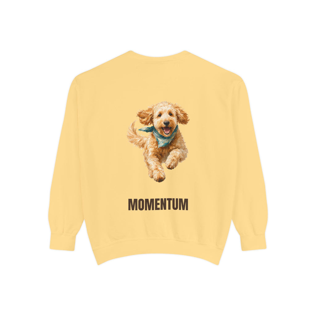 Momentum Goldendoodle Shirt, Running Doodle Dog Tee, Funny Doodle Dog Mom Gift, Painterly Dog Lover Sweatshirt