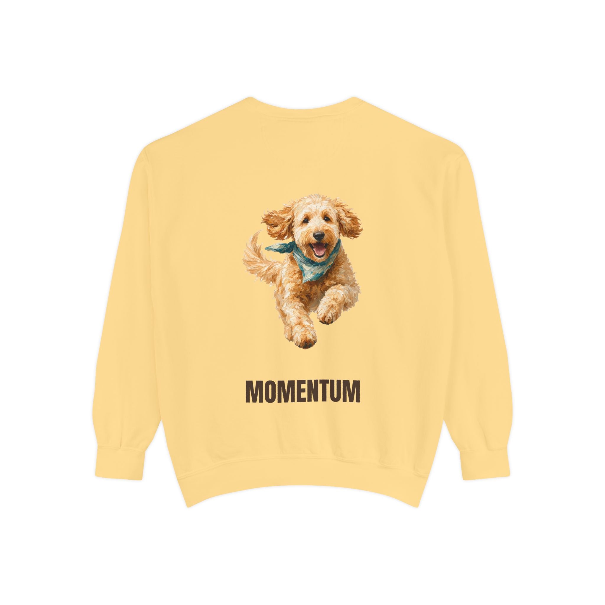 Momentum Goldendoodle Shirt, Running Doodle Dog Tee, Funny Doodle Dog Mom Gift, Painterly Dog Lover Sweatshirt