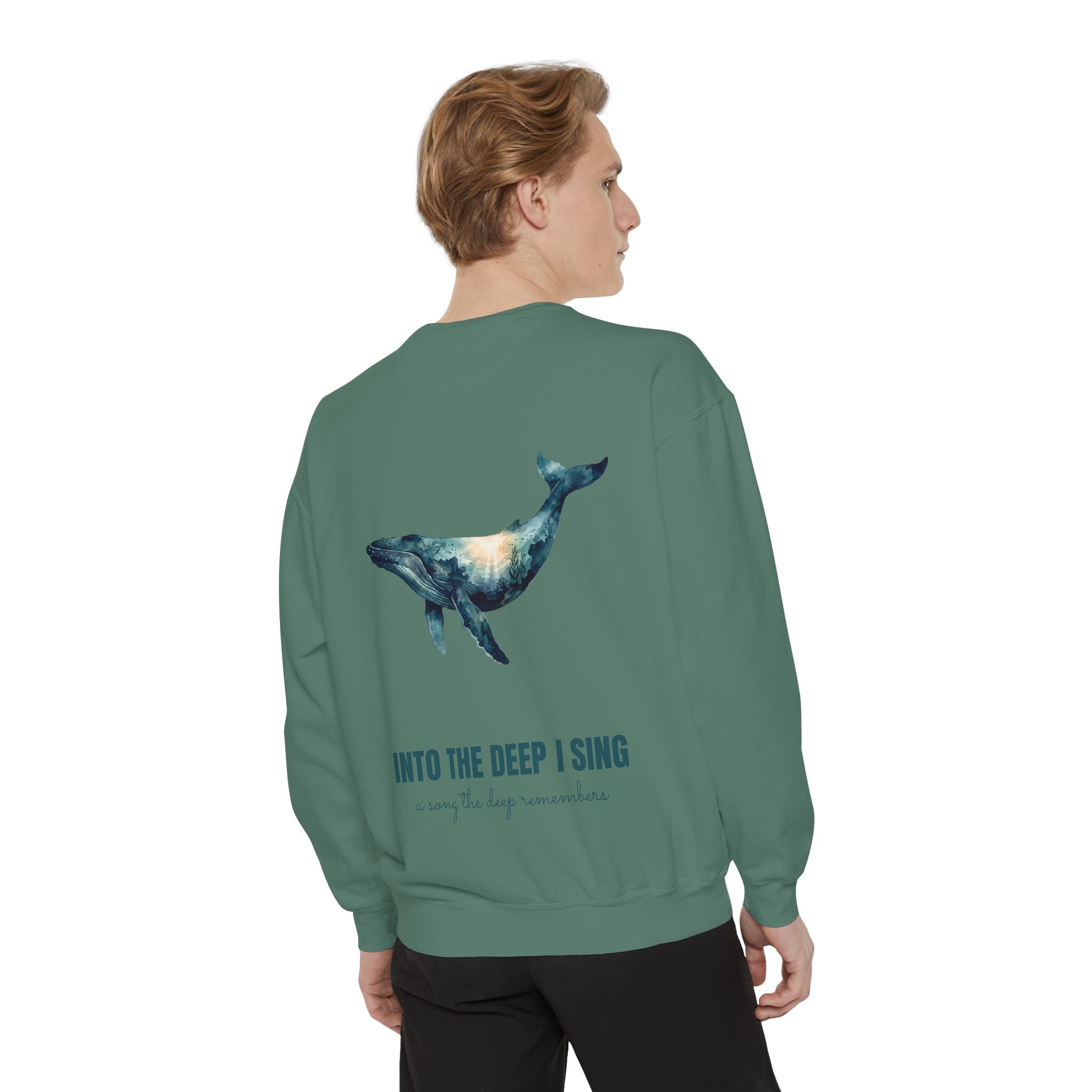 Into the Deep I Sing Shirt, Humpback Whale Double Exposure Tee, Ocean Lover Marine Life Gift, Nautical Sweatshirt