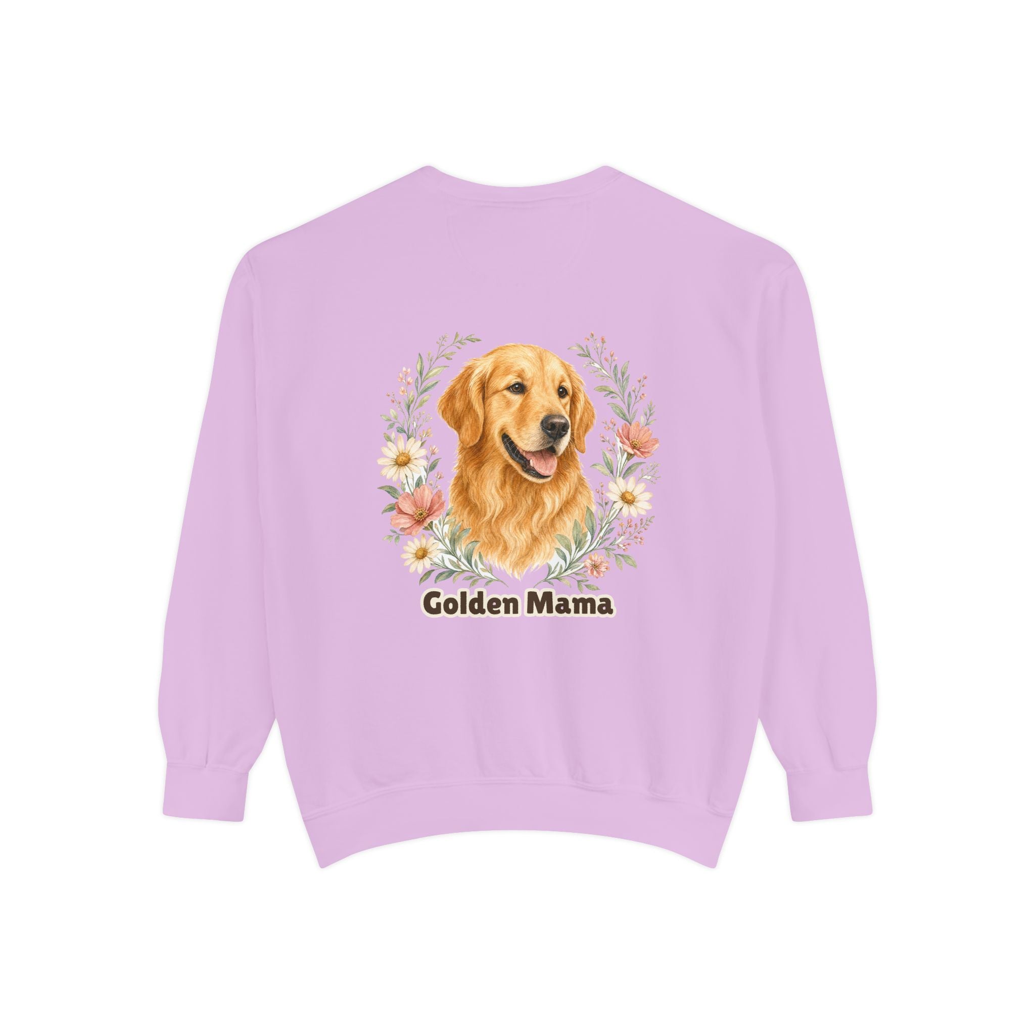 Golden Retriever Mom Shirt, Golden Mama Tee, Dog Mom Gift, Wildflower Dog Lover Sweatshirt, Cute Dog Owner Gift