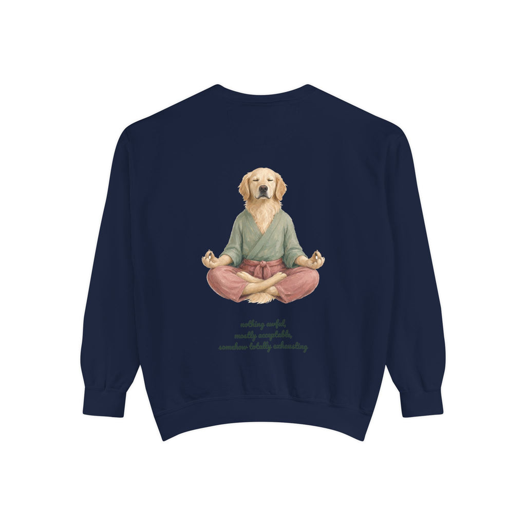 Yoga Dog Shirt, Namaste Zen Dog Tee, Funny Meditation Dog Mom Gift, Painterly Dog Lover Sweatshirt