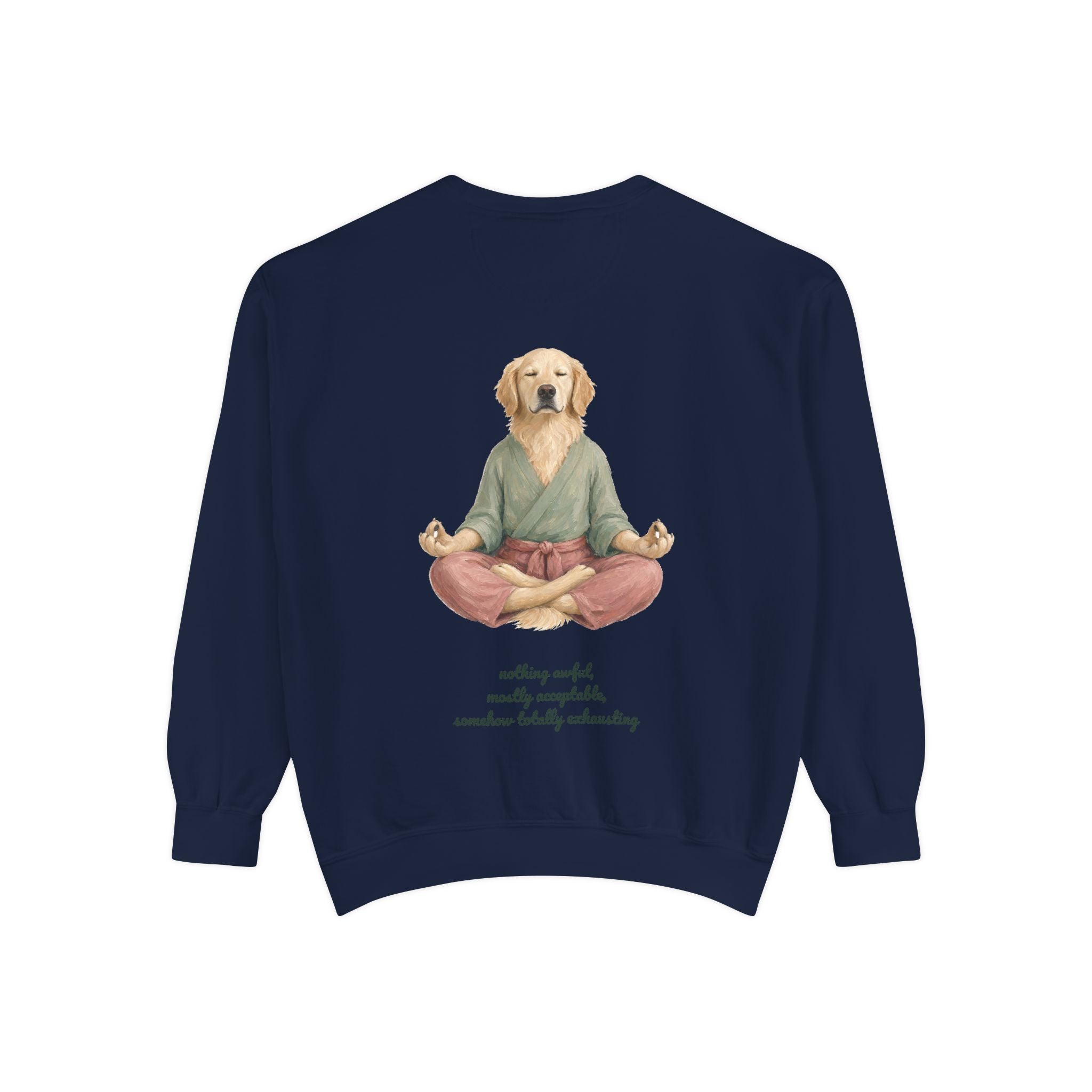Yoga Dog Shirt, Namaste Zen Dog Tee, Funny Meditation Dog Mom Gift, Painterly Dog Lover Sweatshirt