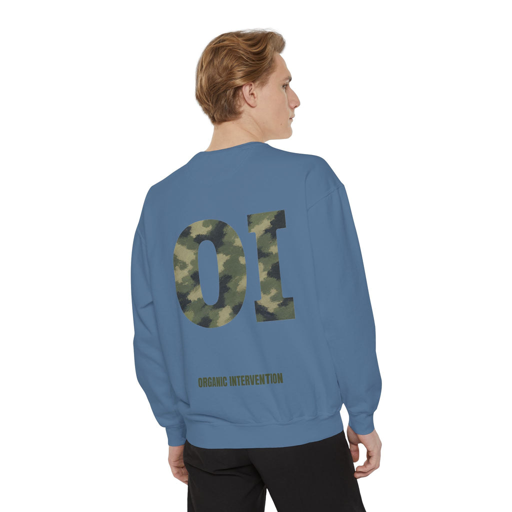 Organic Intervention Camo Shirt, OI Monogram Anti-Algorithm Tee, Streetwear Camo Graphic Gift, Bold Statement Sweatshirt