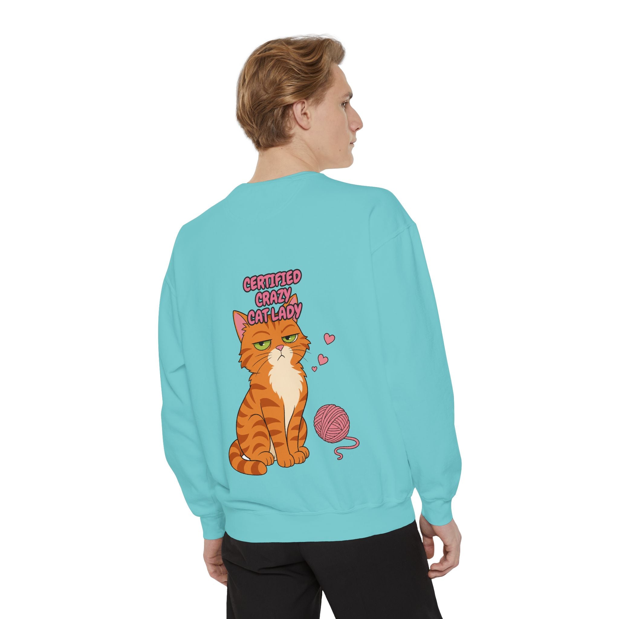 Certified Crazy Cat Lady Shirt, Orange Cat Mom Tee, Ginger Cat Lover Gift, Funny Cat Owner Sweatshirt