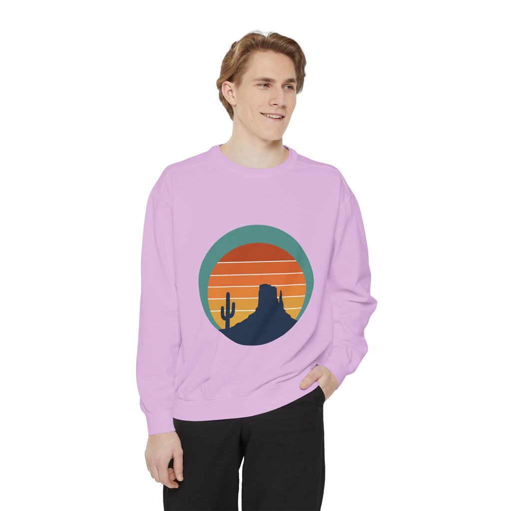 Retro Sunset Desert Shirt, Vintage Cactus Tee, Southwest Nature Gift, 70s Landscape Sweatshirt