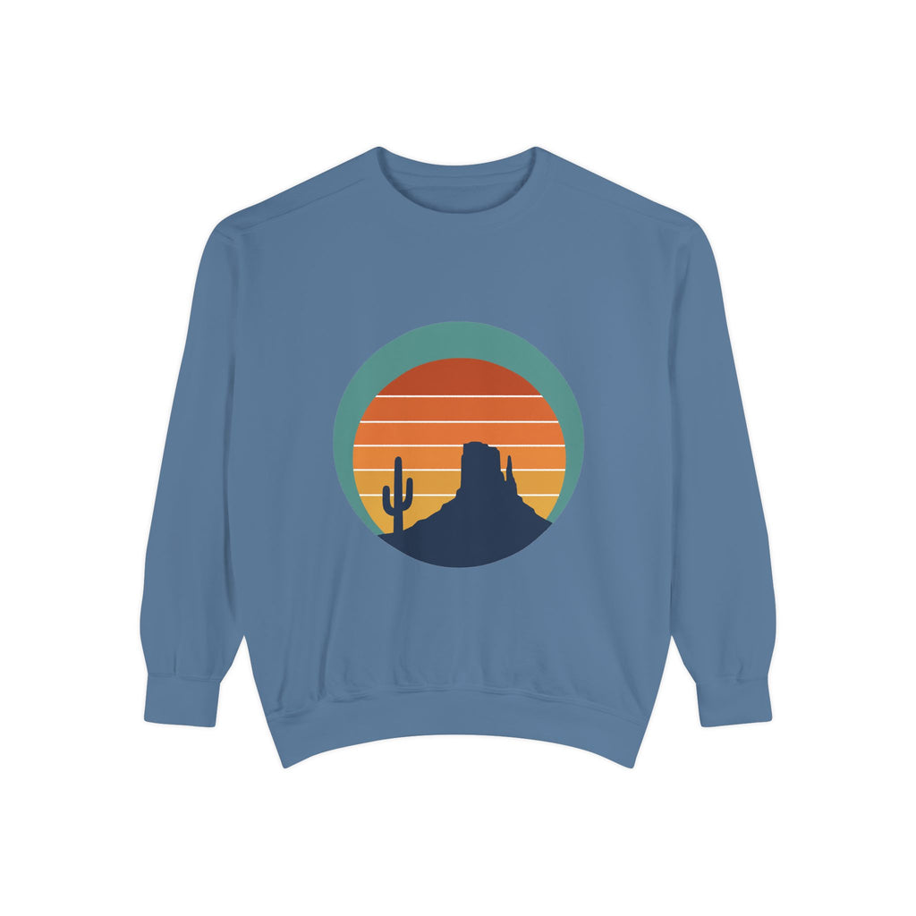 Retro Sunset Desert Shirt, Vintage Cactus Tee, Southwest Nature Gift, 70s Landscape Sweatshirt