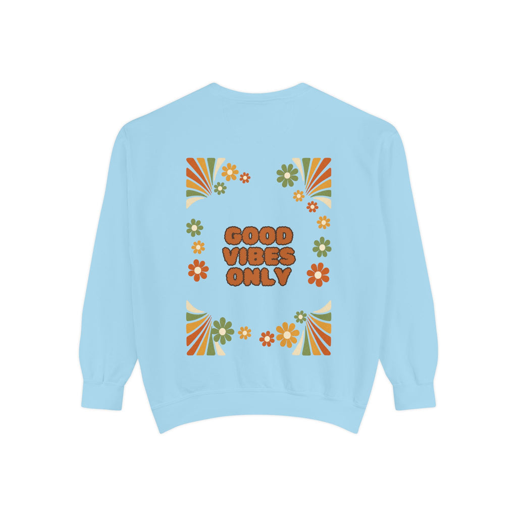Good Vibes Only Shirt, Retro Groovy Tee, 70s Aesthetic Gift, Positive Affirmation Sweatshirt
