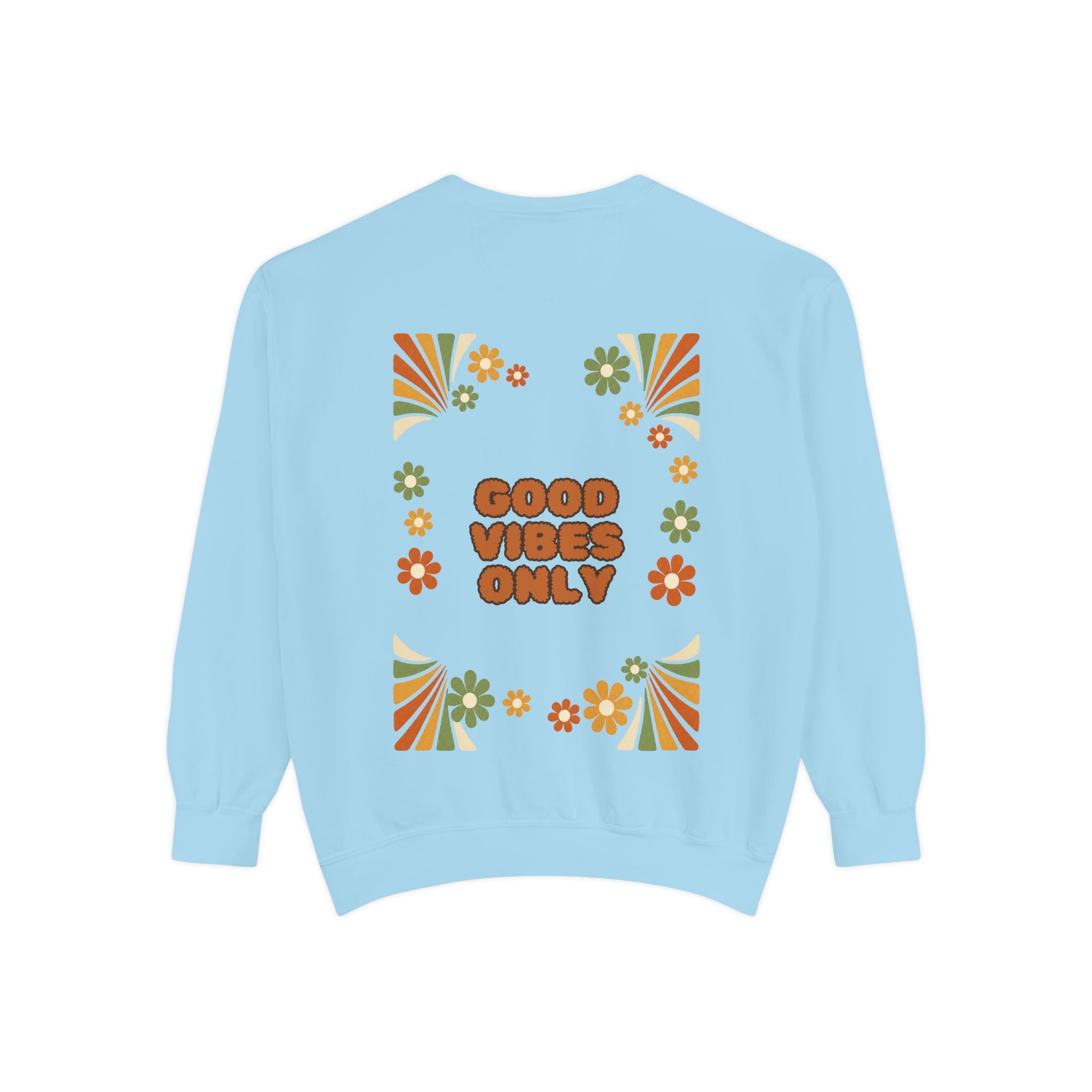 Good Vibes Only Shirt, Retro Groovy Tee, 70s Aesthetic Gift, Positive Affirmation Sweatshirt