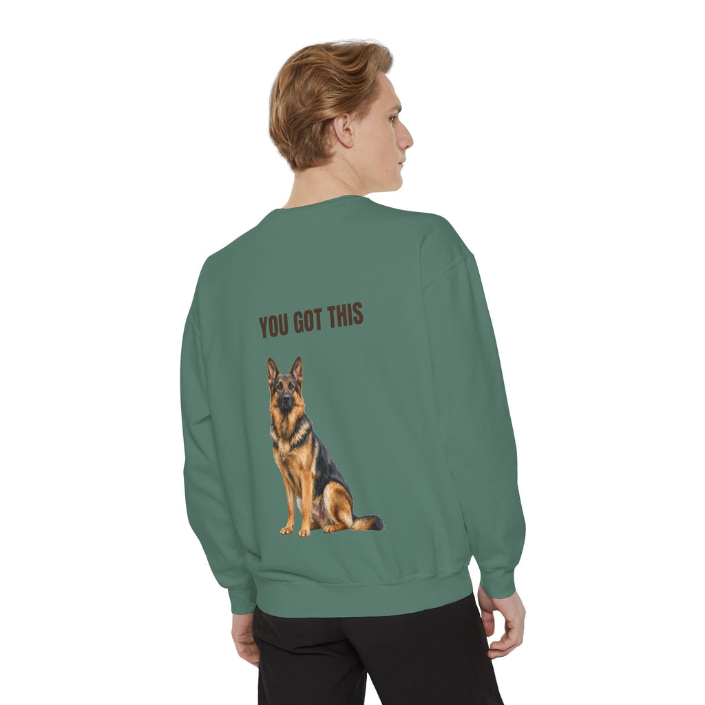 You Got This German Shepherd Shirt, GSD Dog Lover Motivational Tee, Encouragement Dog Mom Gift, Painterly Dog Sweatshirt