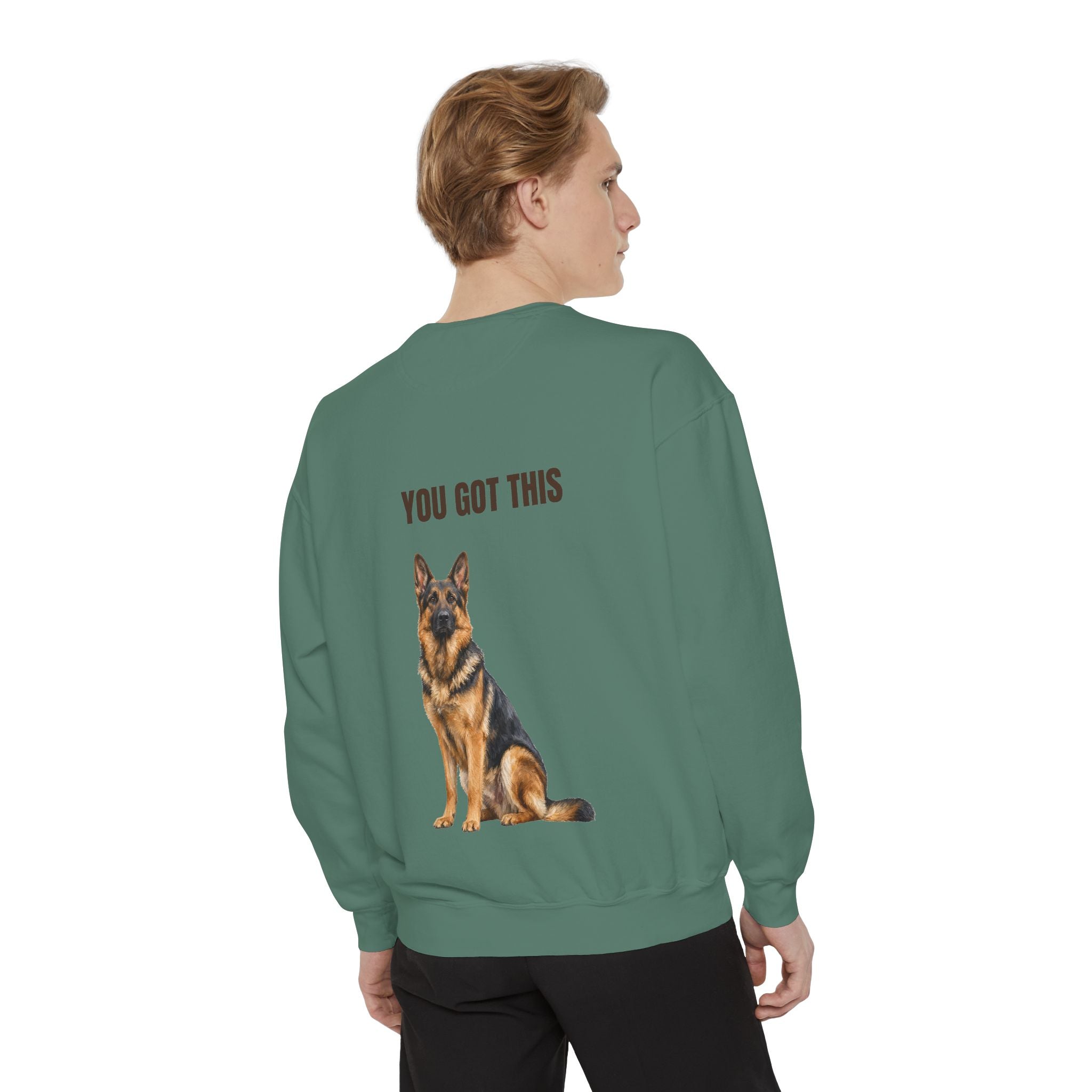 You Got This German Shepherd Shirt, GSD Dog Lover Motivational Tee, Encouragement Dog Mom Gift, Painterly Dog Sweatshirt