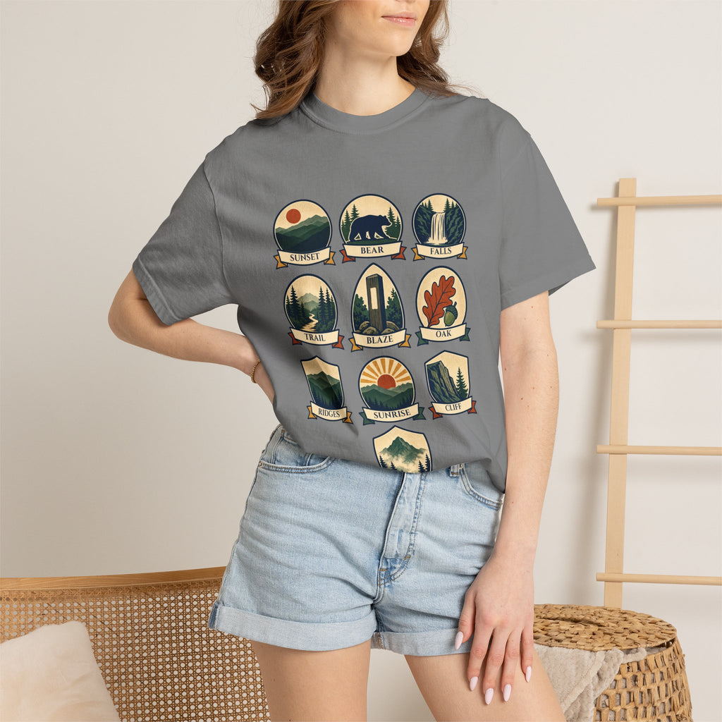 Appalachian Trail Shirt, Hiking Badge Tee, AT Thru Hiker Gift, Retro Adventure Nature Sweatshirt