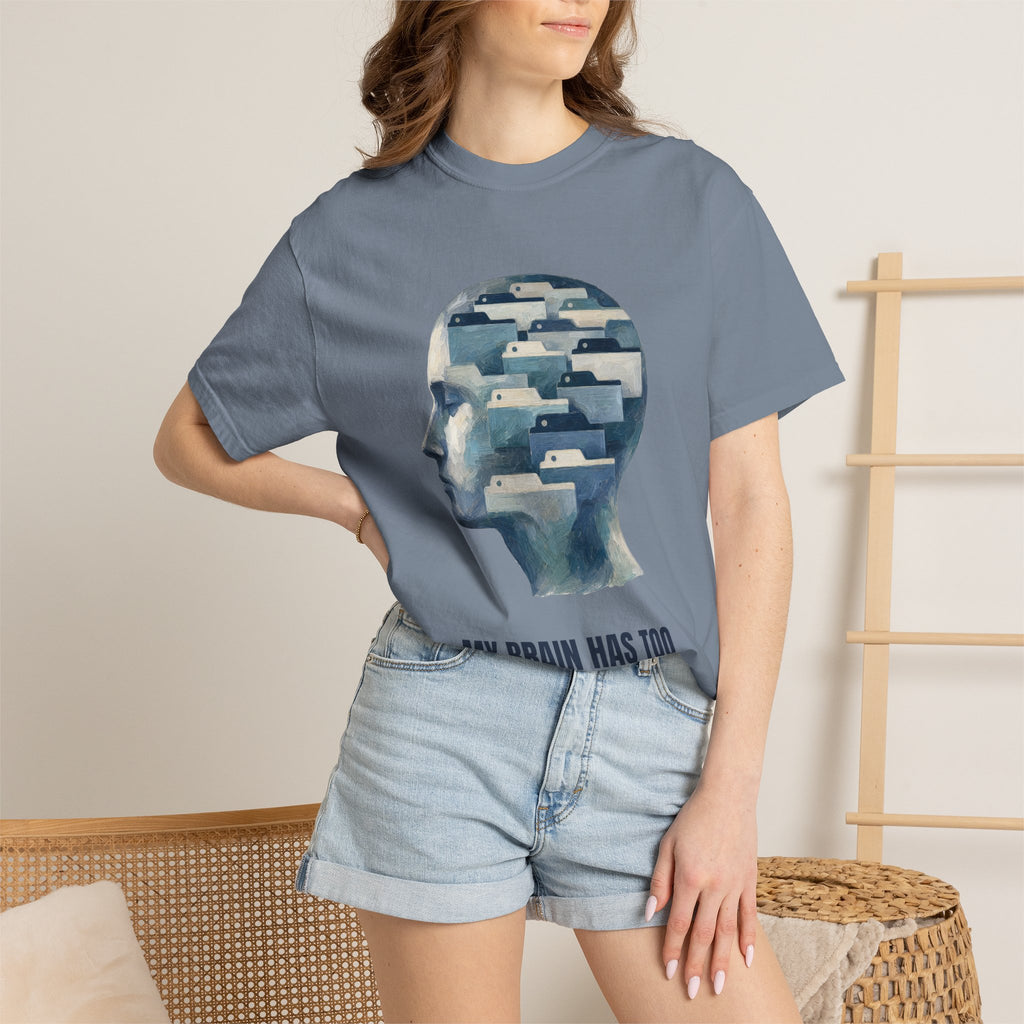 My Brain Has Too Many Tabs Open Shirt, Funny ADHD Tech Tee, Overwhelmed Programmer Gift, Sarcastic Sweatshirt