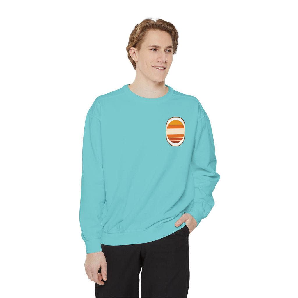 Good Vibes Retro Sunset Shirt, 70s Aesthetic Tee, Vintage Sunset Stripes Gift, Groovy Summer Sweatshirt