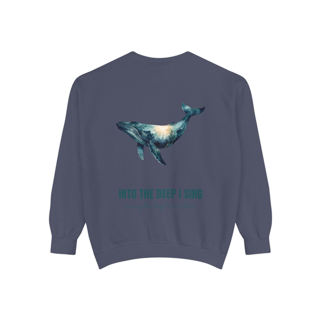 Into the Deep I Sing Shirt, Humpback Whale Double Exposure Tee, Ocean Lover Marine Life Gift, Nautical Sweatshirt