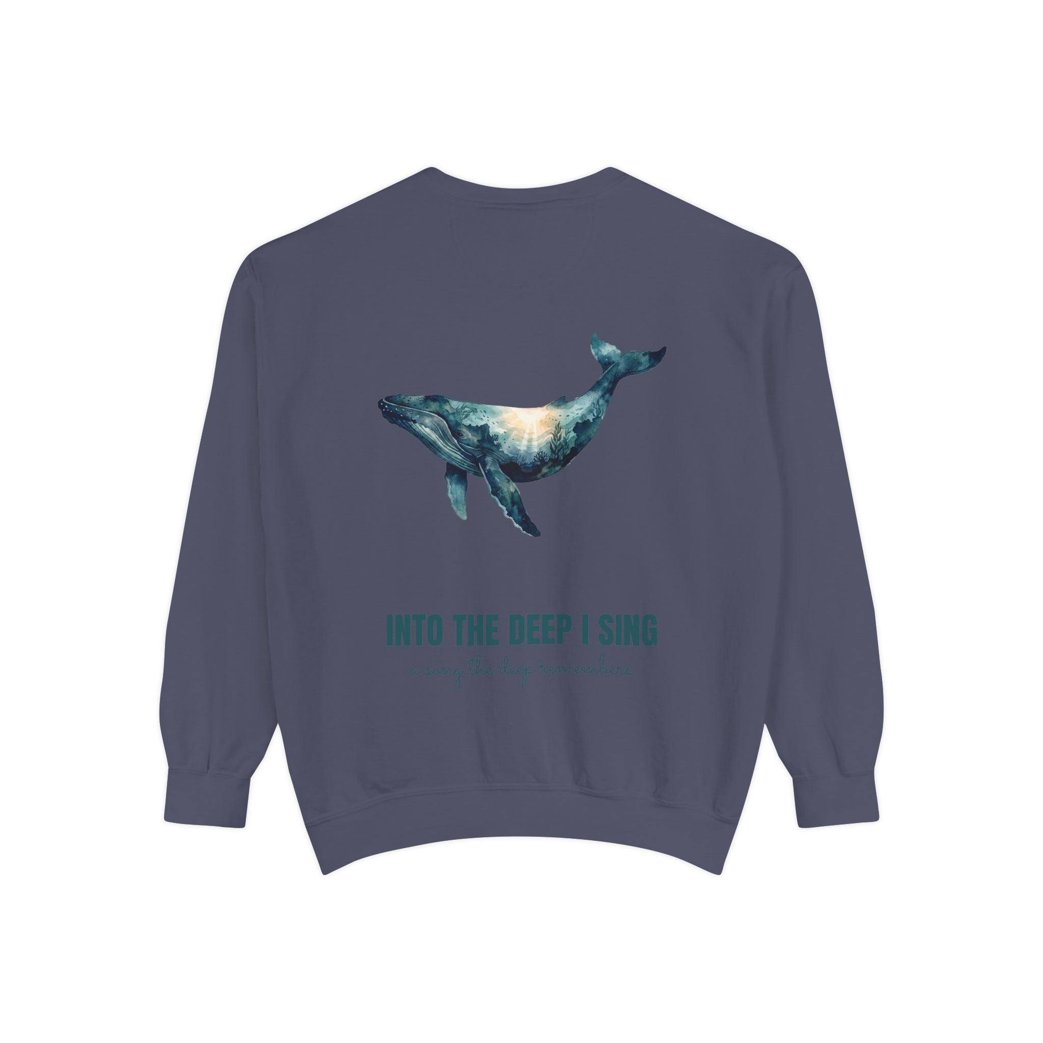Into the Deep I Sing Shirt, Humpback Whale Double Exposure Tee, Ocean Lover Marine Life Gift, Nautical Sweatshirt