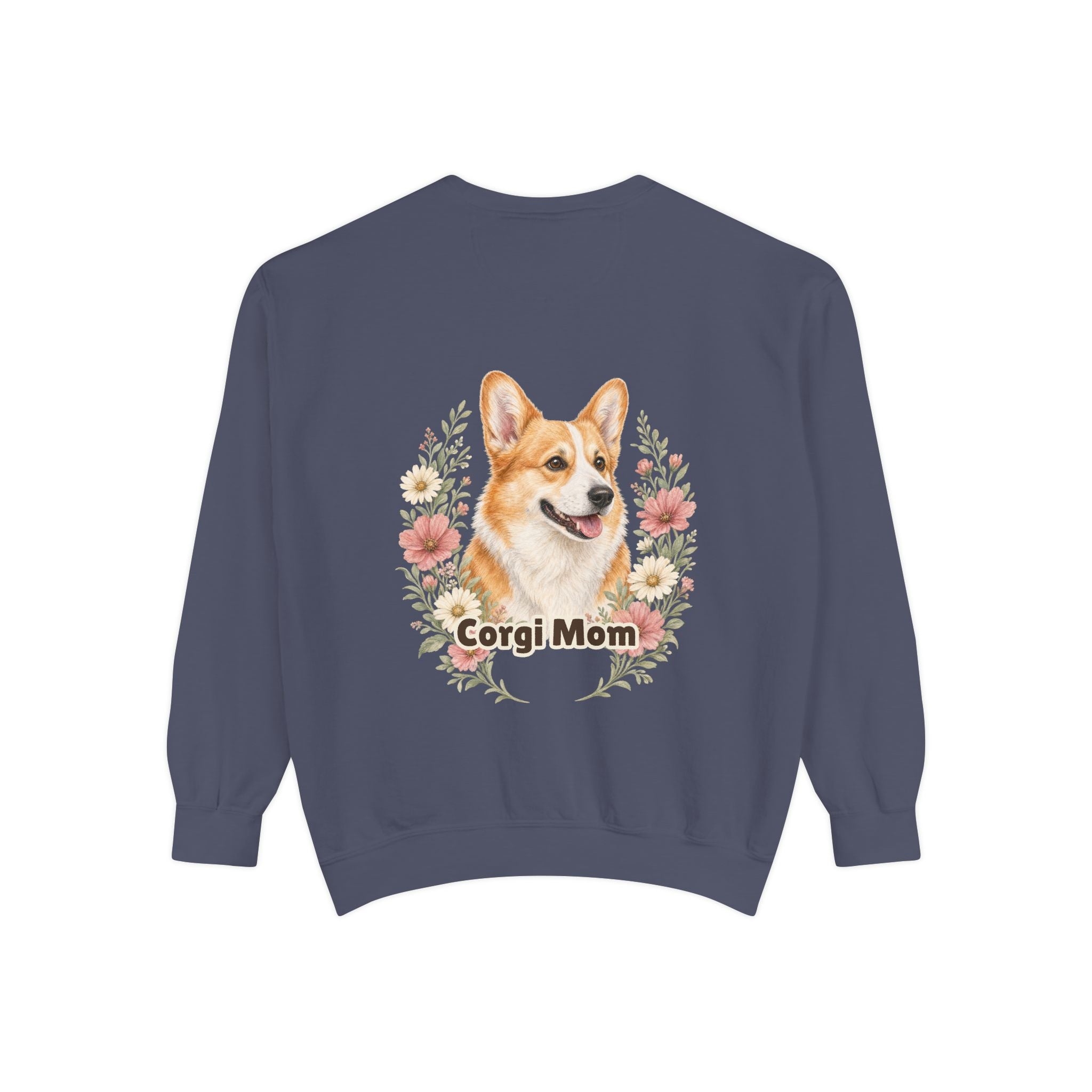 Corgi Mom Shirt, Corgi Mama Tee, Dog Mom Gift, Wildflower Corgi Lover Sweatshirt, Cute Dog Owner Gift