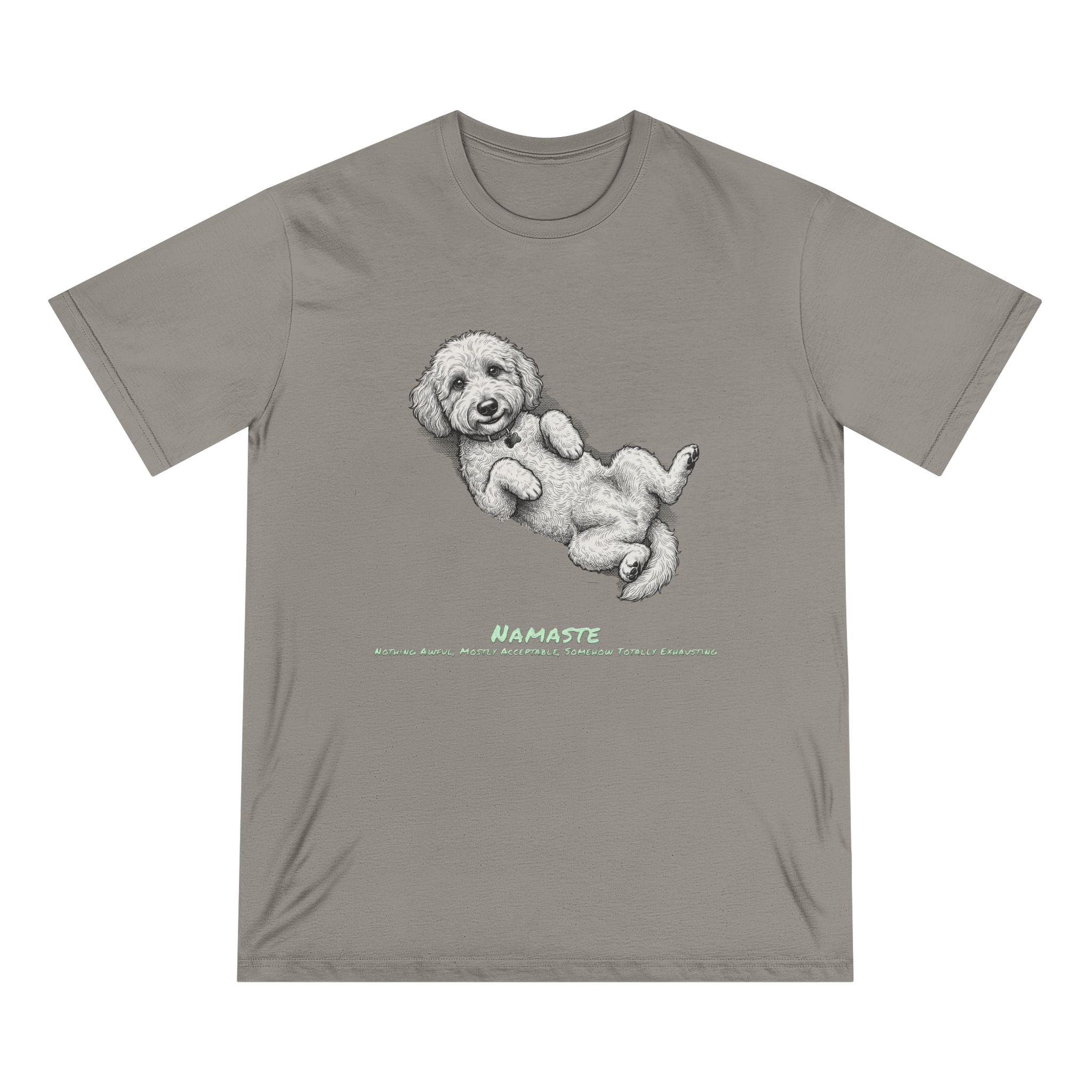 Organic Cotton Namaste Dog T-Shirt — Zen Yoga Dog Lover Tee