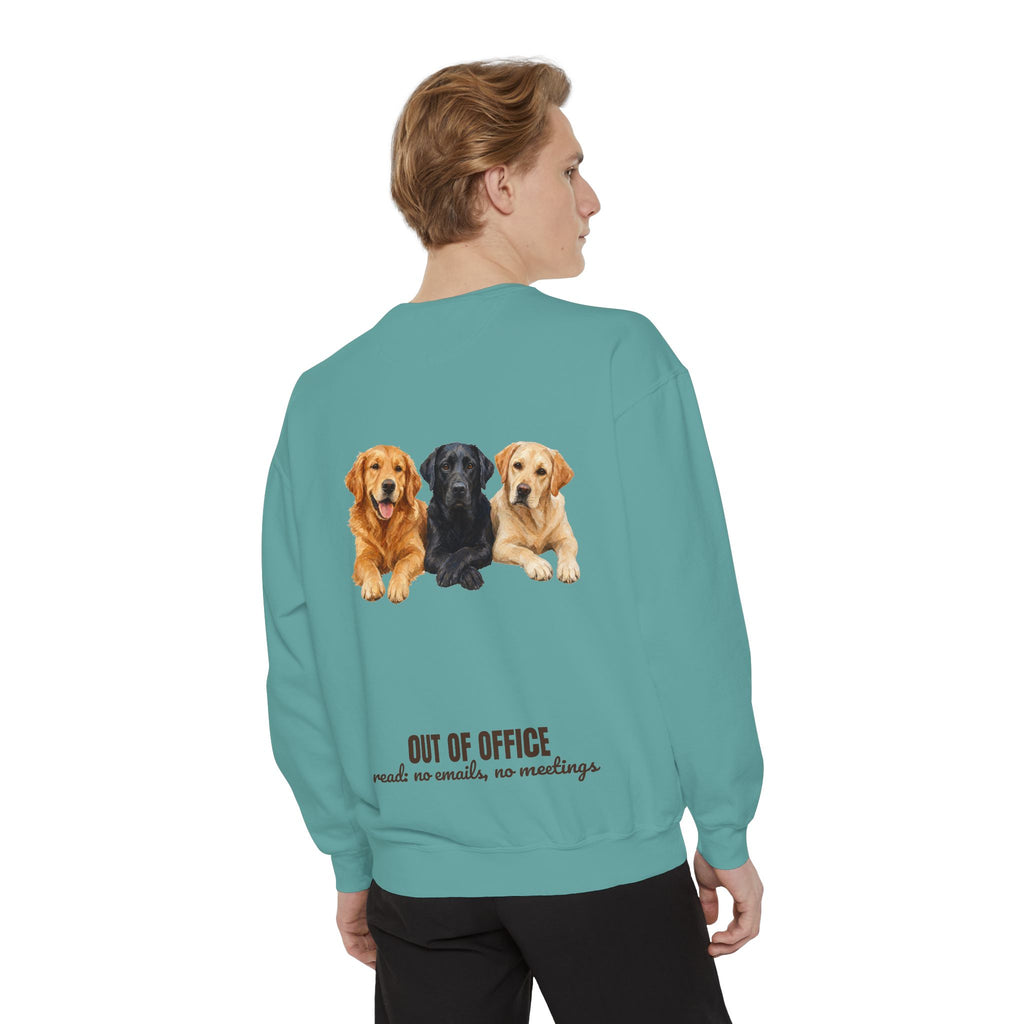 Out of Office Dogs Shirt, No Emails No Meetings Tee, Funny Work Dog Lover Gift, Lazy Weekend Sweatshirt