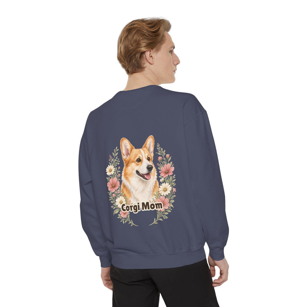 Corgi Mom Shirt, Corgi Mama Tee, Dog Mom Gift, Wildflower Corgi Lover Sweatshirt, Cute Dog Owner Gift