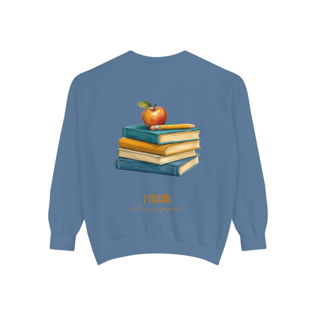 Teacher Shirt, I Teach What's Your Superpower Tee, Teacher Appreciation Gift, Painterly Back to School Sweatshirt
