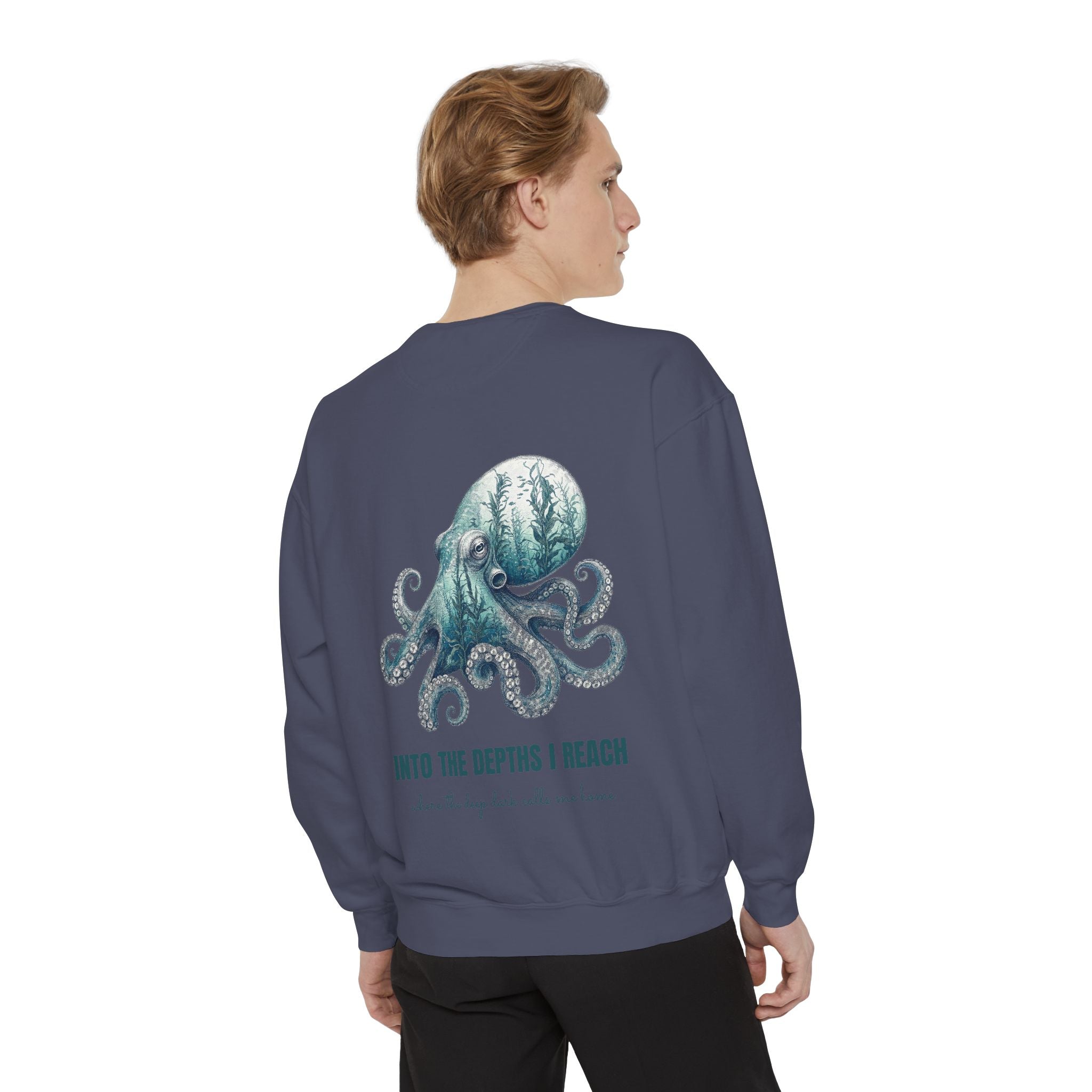 Into the Depths I Reach Shirt, Octopus Double Exposure Tee, Ocean Diver Sea Life Gift, Nautical Marine Sweatshirt
