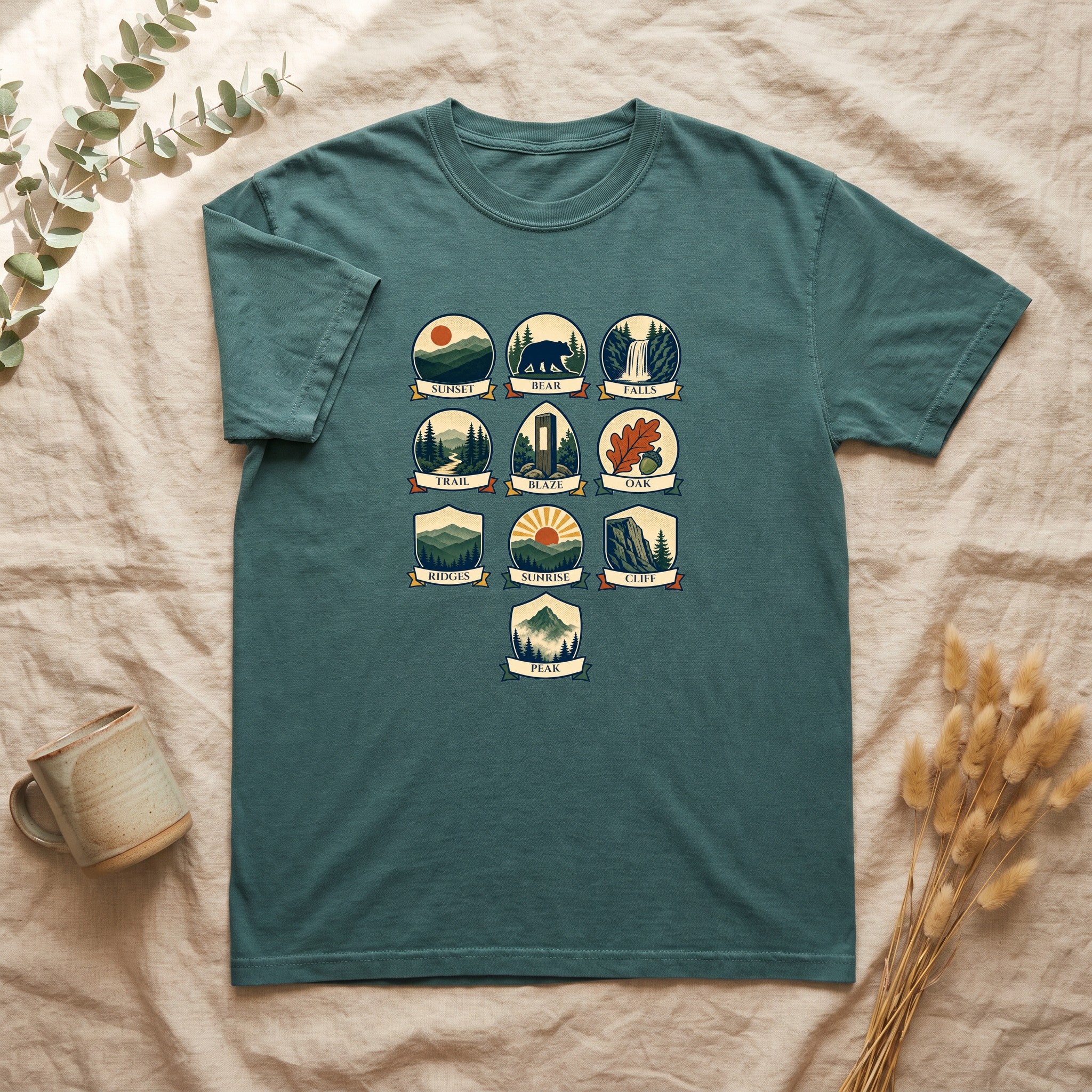 Appalachian Trail Shirt, Hiking Badge Tee, AT Thru Hiker Gift, Retro Adventure Nature Sweatshirt