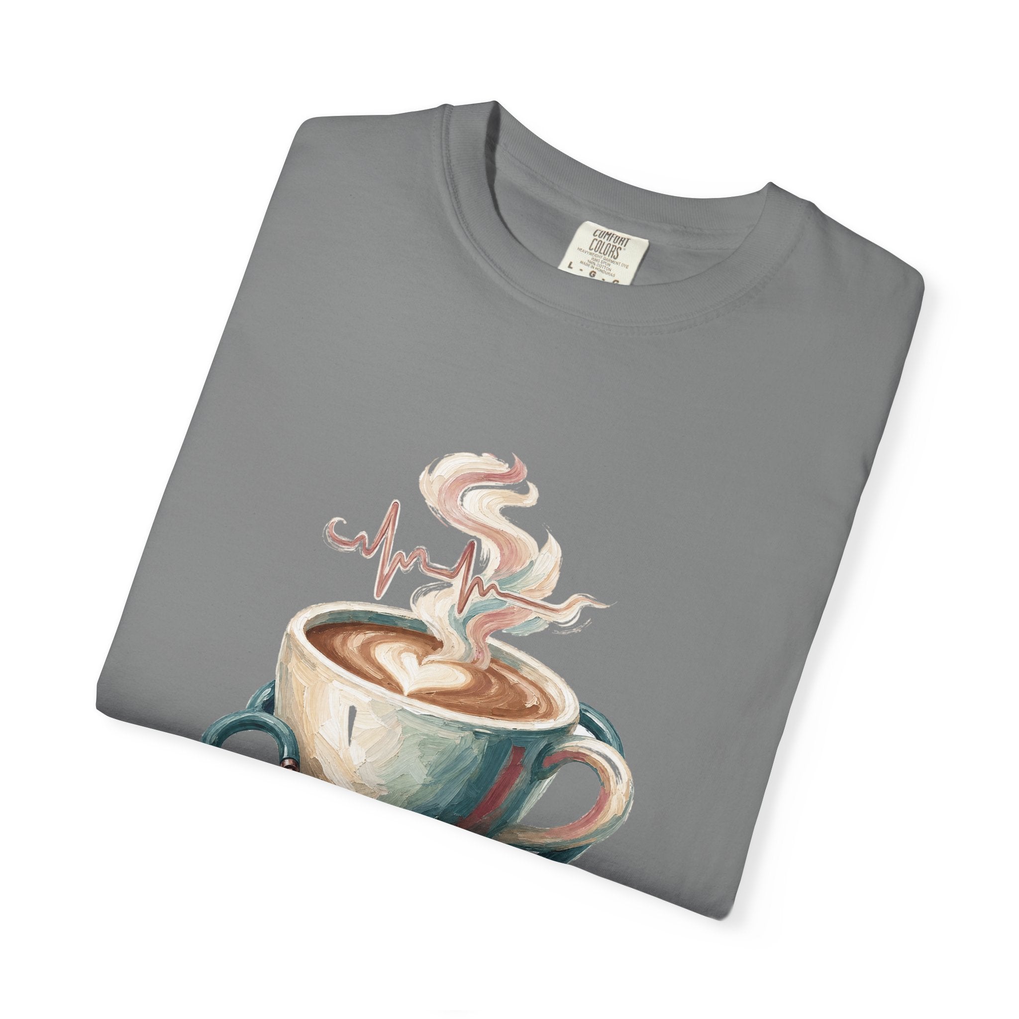 Nurse Shirt, Fueled by Coffee and Compassion Tee, Nurse Week RN Gift, Painterly Nurse Coffee Sweatshirt