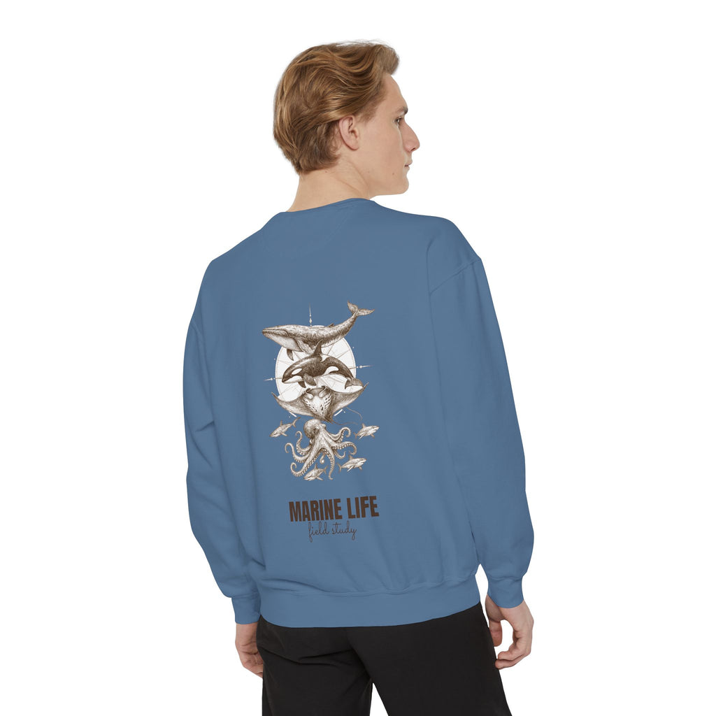 Ocean Life Sketch Shirt, Vintage Marine Animals Tee, Sailor Journal Sea Life Gift, Nautical Ocean Lover Sweatshirt