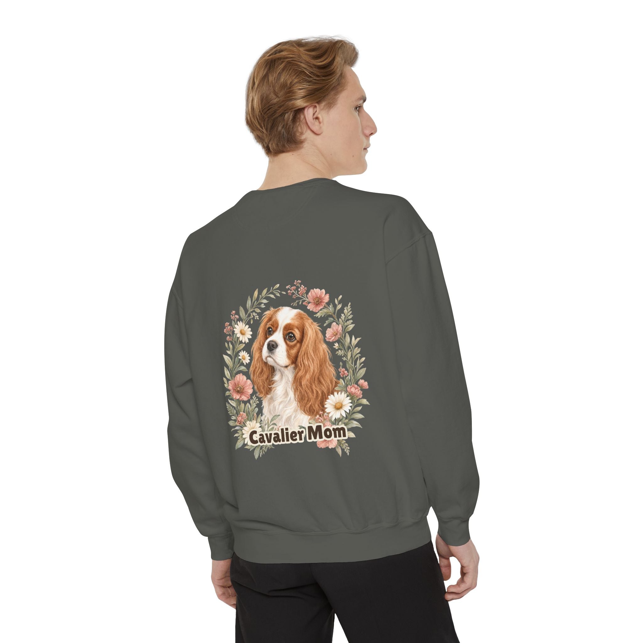Cavalier Mom Shirt, Cavalier King Charles Spaniel Tee, Dog Mom Gift, Wildflower Dog Lover Sweatshirt