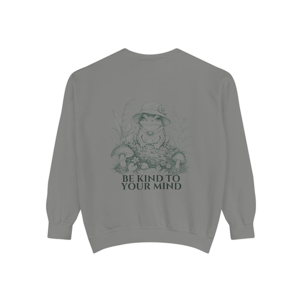Be Kind To Your Mind Shirt, Cute Frog Tee, Mental Health Awareness Gift, Kawaii Frog Sweatshirt