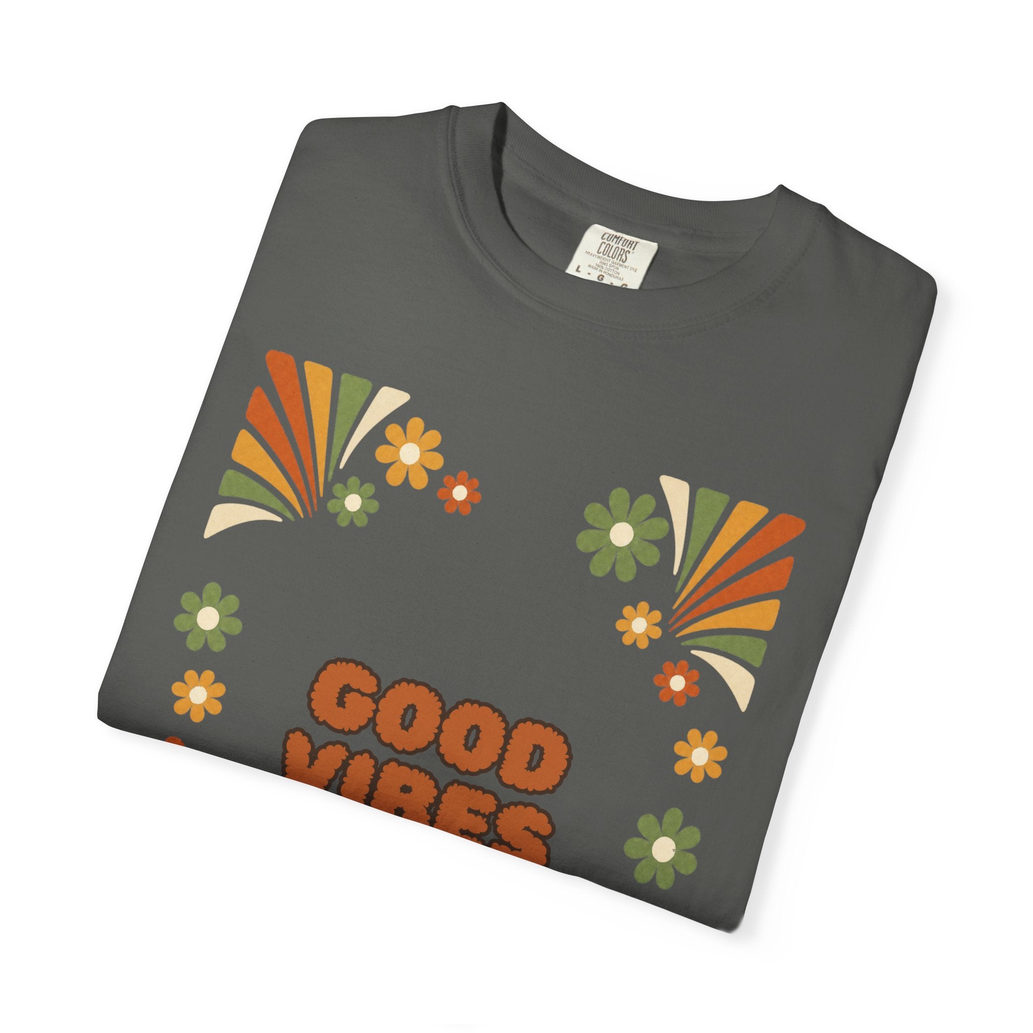 Good Vibes Only Shirt, Retro Groovy Tee, 70s Aesthetic Gift, Positive Affirmation Sweatshirt