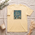 Let It Snow snowman cabin scene Shirt | vintage holiday winter design