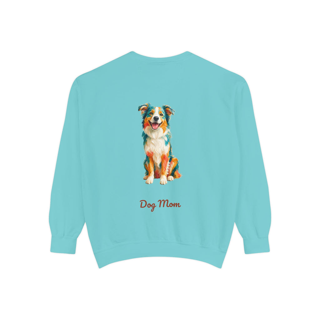 Dog Mom Shirt, Vibrant Painterly Dog Tee, Bold Dog Lover Gift, Colorful Dog Owner Sweatshirt
