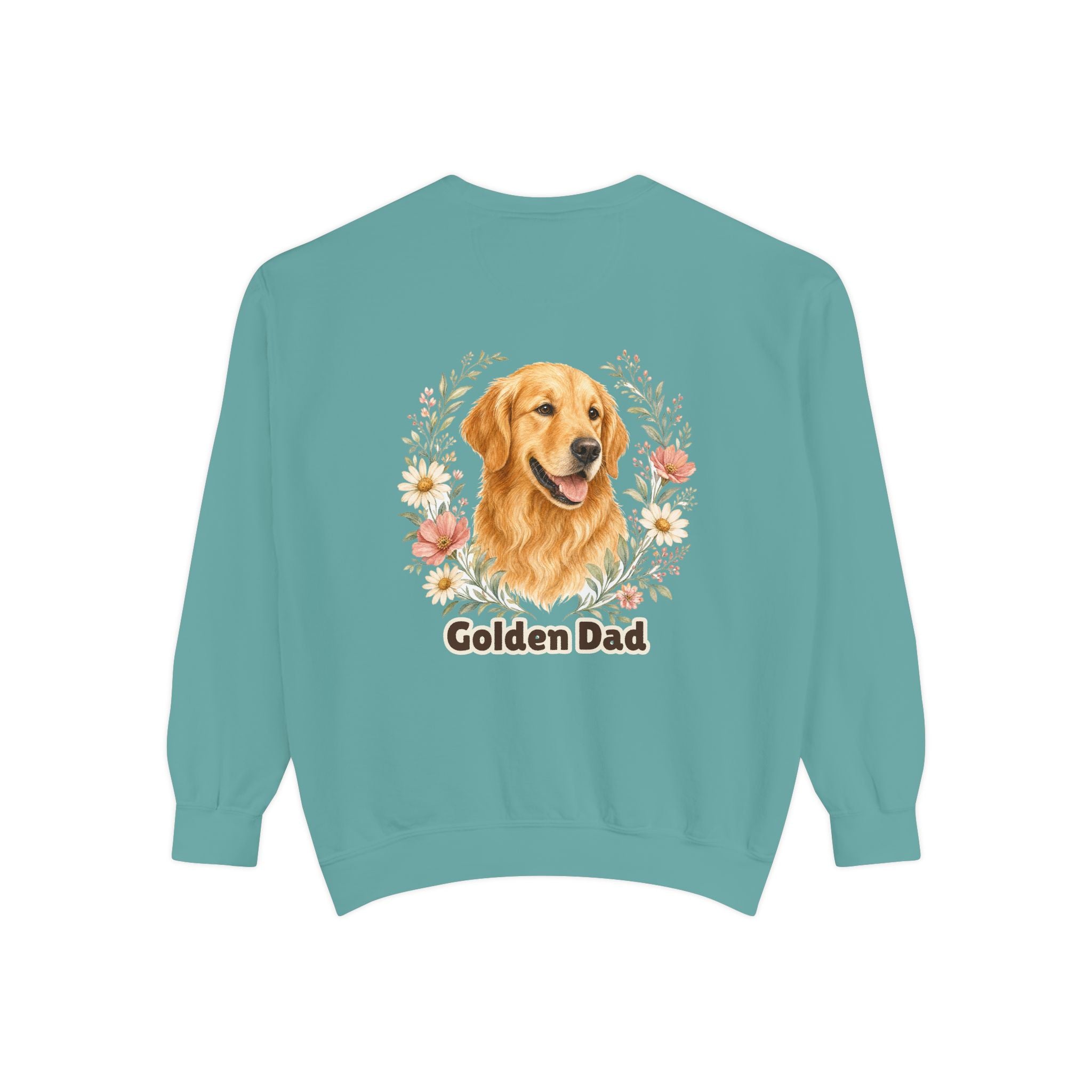 Golden Retriever Dad Shirt, Golden Dad Tee, Dog Dad Gift, Wildflower Dog Lover Sweatshirt, Cute Dog Owner Gift