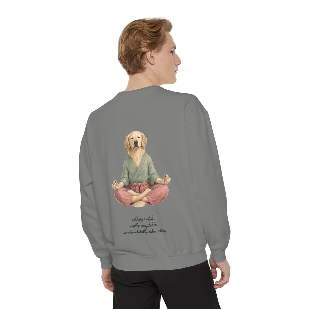 Yoga Dog Shirt, Namaste Zen Dog Tee, Funny Meditation Dog Mom Gift, Painterly Dog Lover Sweatshirt