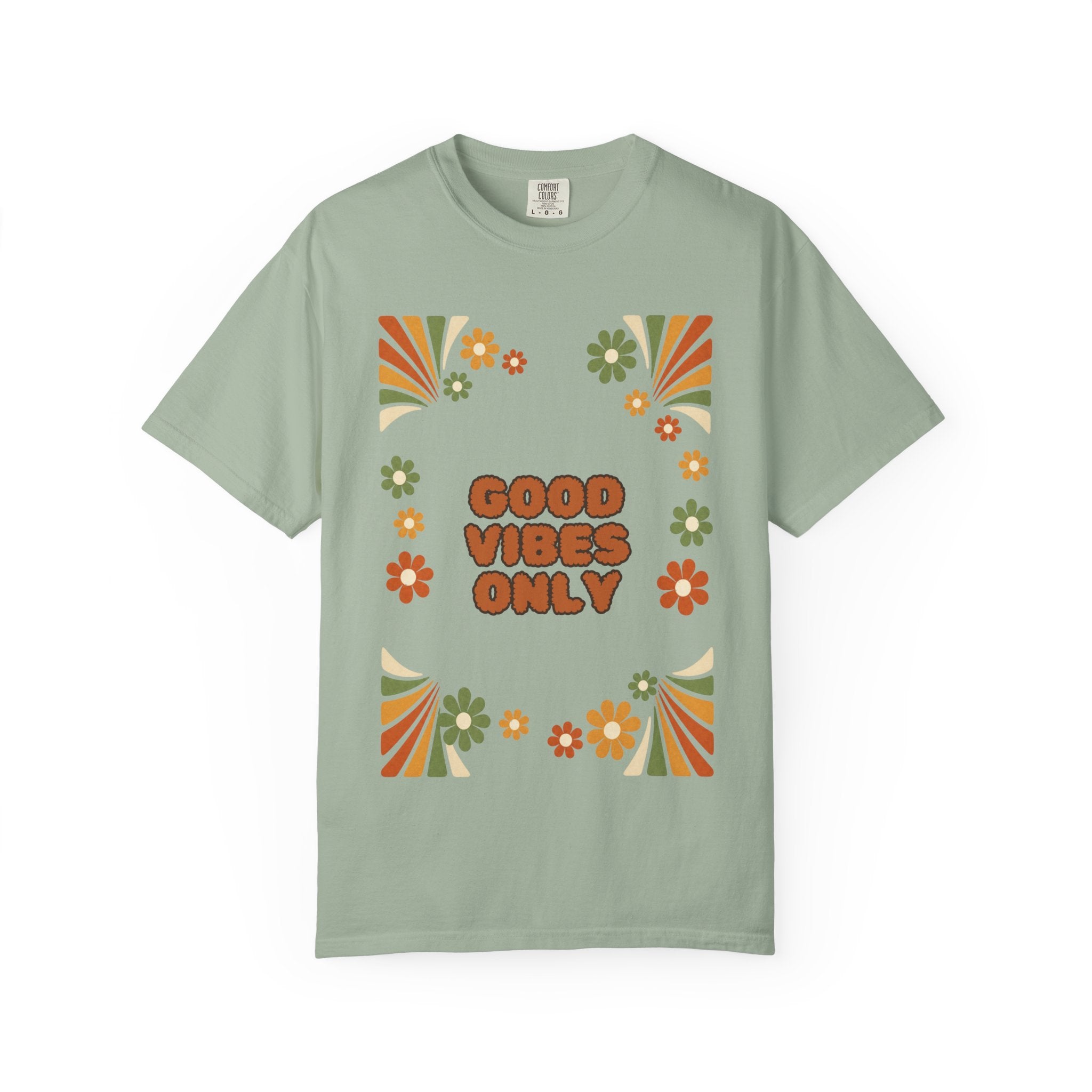Good Vibes Only Shirt, Retro Groovy Tee, 70s Aesthetic Gift, Positive Affirmation Sweatshirt
