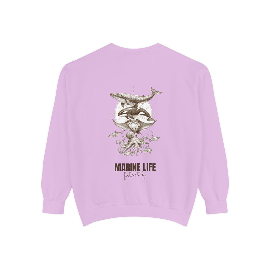 Ocean Life Sketch Shirt, Vintage Marine Animals Tee, Sailor Journal Sea Life Gift, Nautical Ocean Lover Sweatshirt