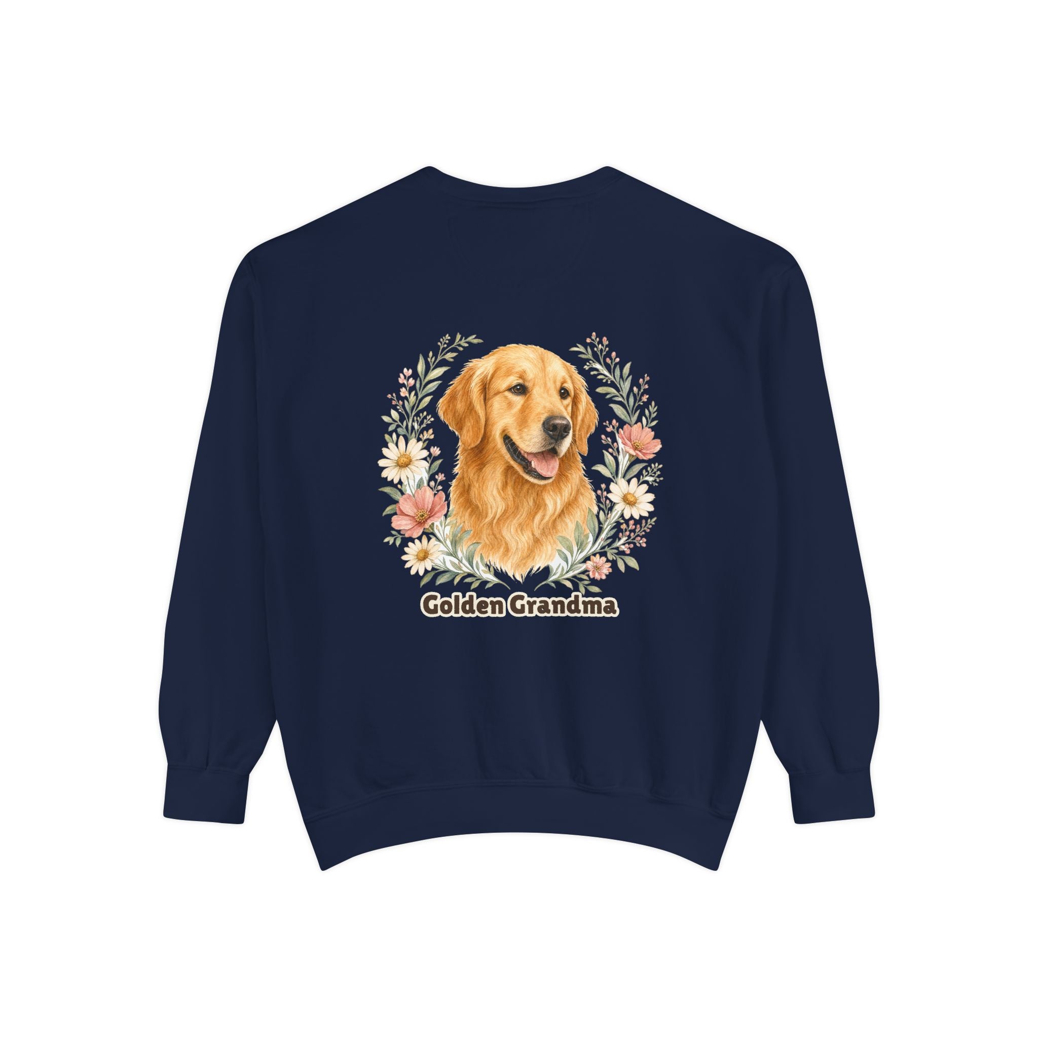 Golden Retriever Grandma Shirt, Golden Grandma Tee, Dog Grandma Gift, Wildflower Dog Lover Sweatshirt