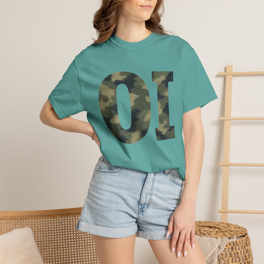 Organic Intervention Camo Hoodie, OI Monogram Anti-Algorithm Sweatshirt, Streetwear Camo Graphic Gift, Bold Statement Hoodie