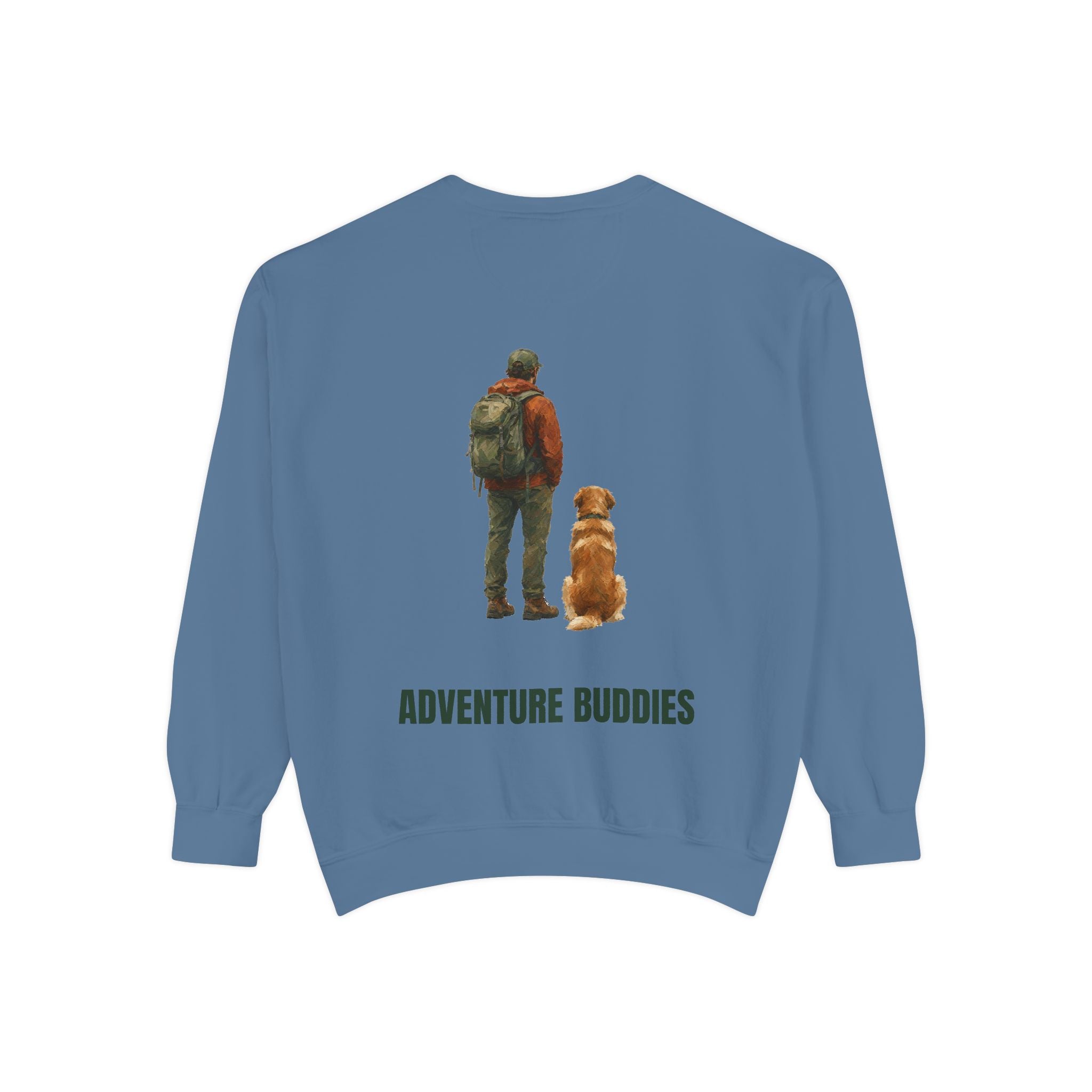 Adventure Buddies Shirt, Dog and Human Hiking Tee, Matching Dog Owner Gift, Painterly Outdoor Sweatshirt