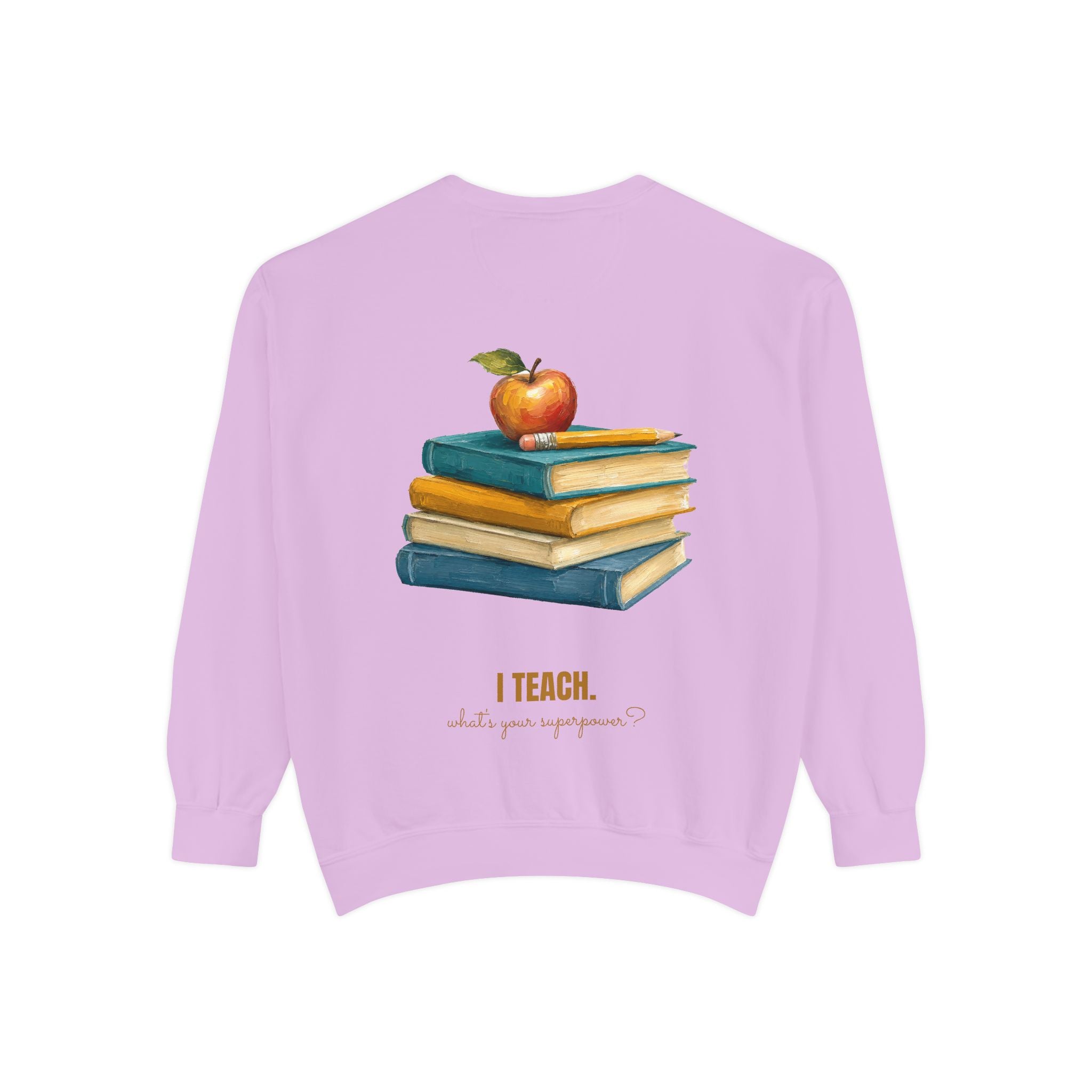 Teacher Shirt, I Teach What's Your Superpower Tee, Teacher Appreciation Gift, Painterly Back to School Sweatshirt