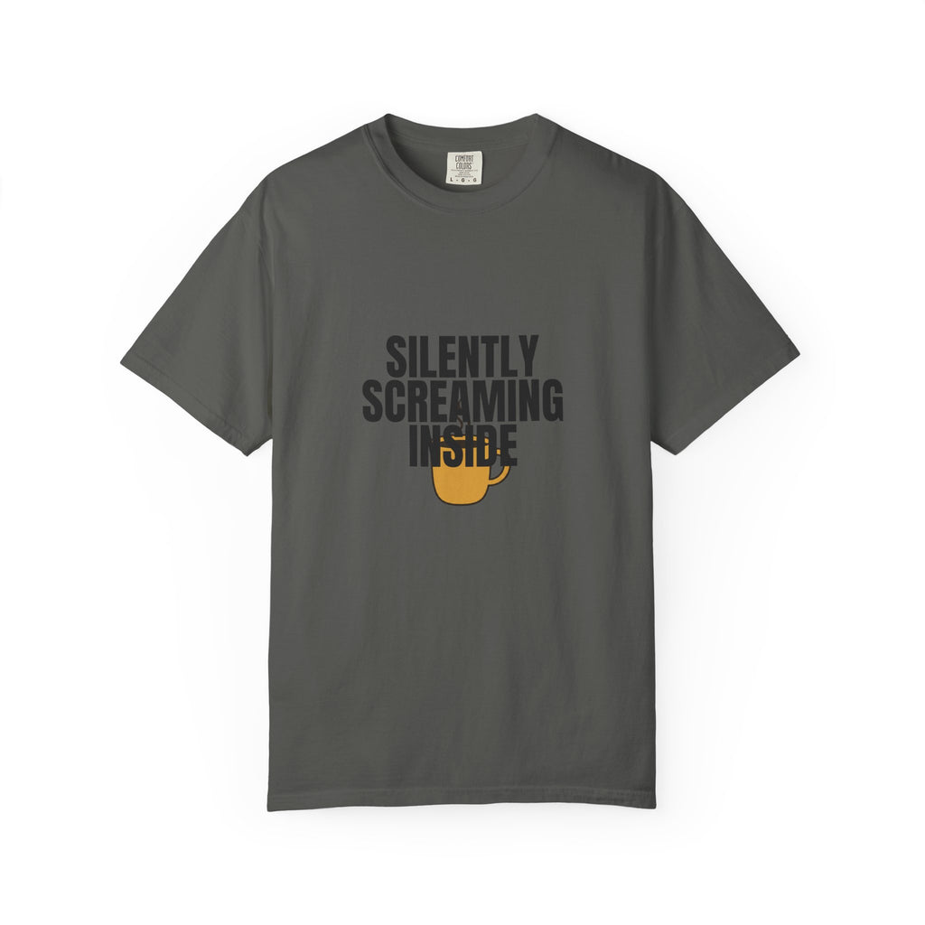 Silently Screaming Inside Shirt, Funny Sarcastic Tee, Coffee Lover Gift, Introvert Humor Sweatshirt